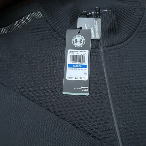 3/4  zip Under Armour Intelli-Knit sweater.  New with tags - Picture 2 of 5